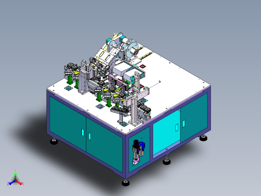 一种极耳贴胶机sw18可编辑正等轴测缩略图
