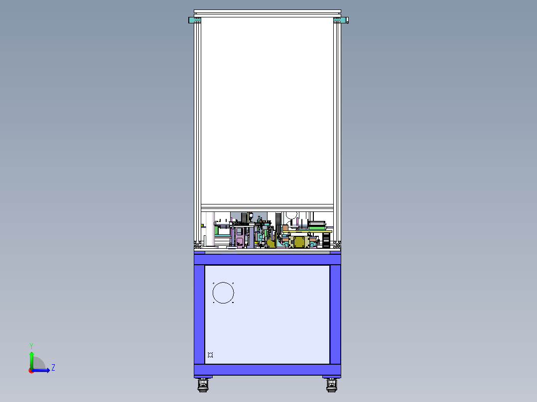 SATA连接器自动CCD检测设备sw13可编辑左视图
