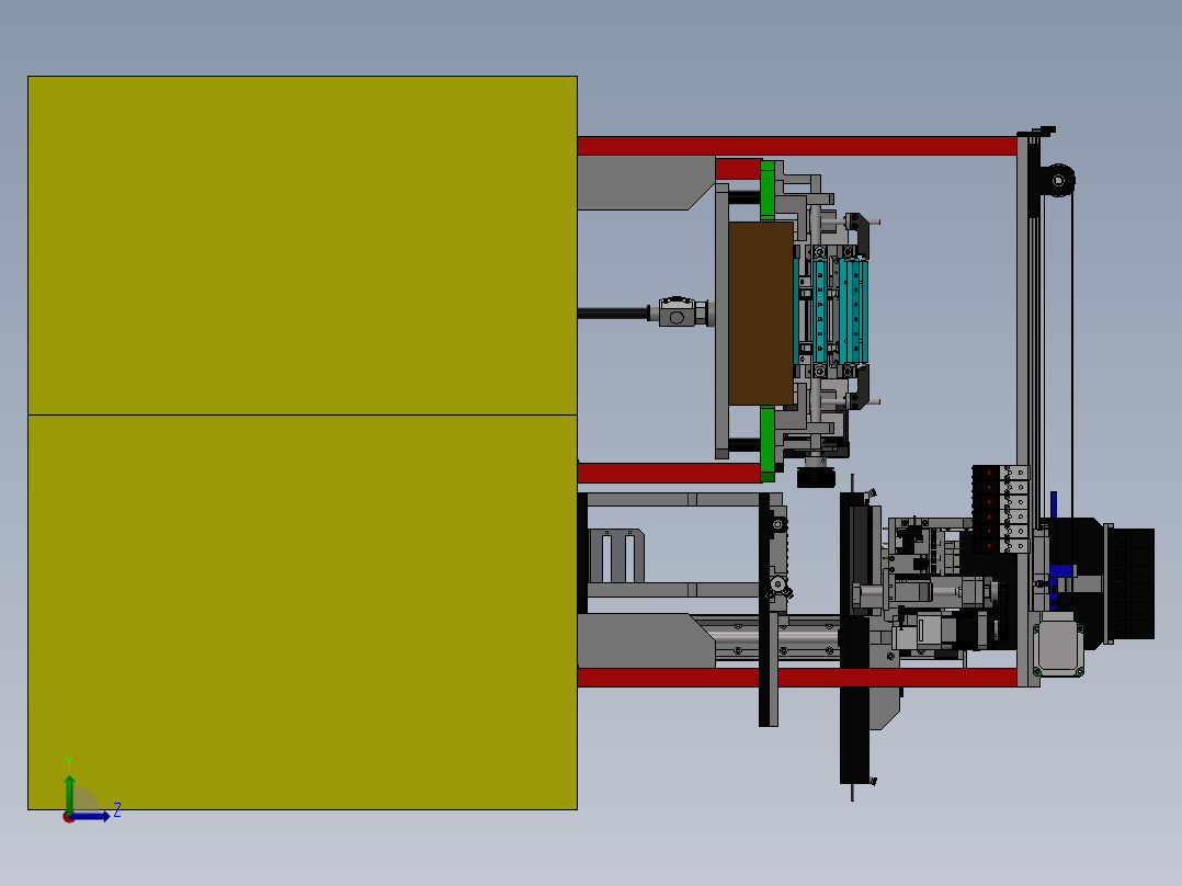 干式电极电火花加工生产设备sw17左视图