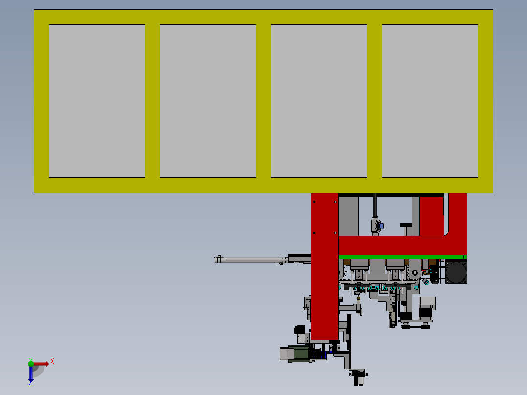 干式电极电火花加工生产设备sw17俯视图