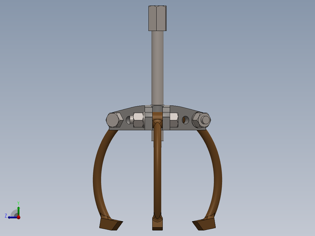 娃娃机爪子右视图