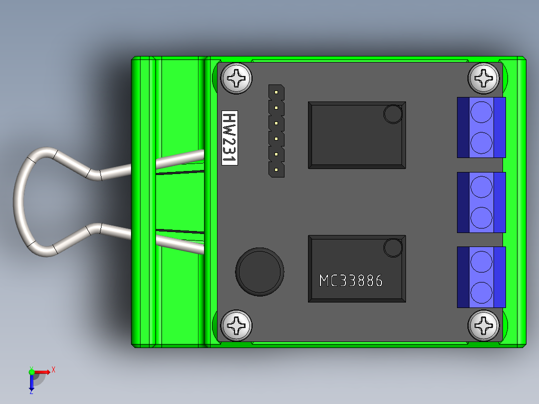 A0002489-MDB_v3的电机驱动器支架俯视图
