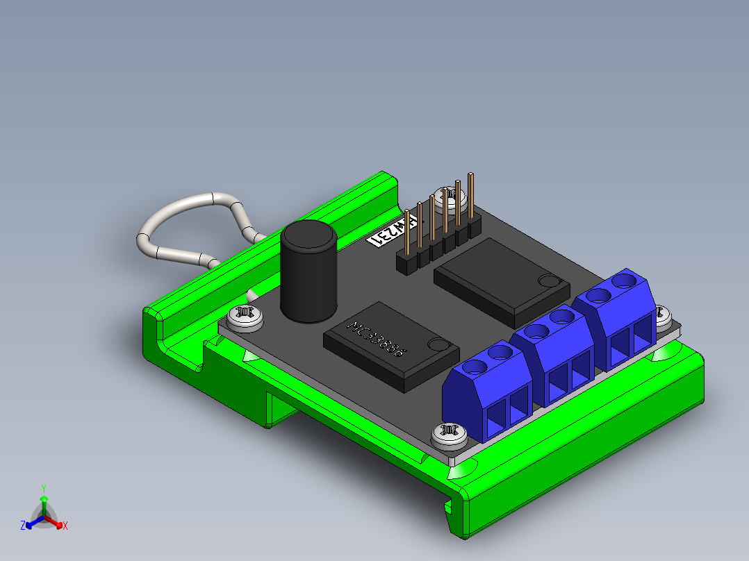 A0002489-MDB_v3的电机驱动器支架正等轴测图