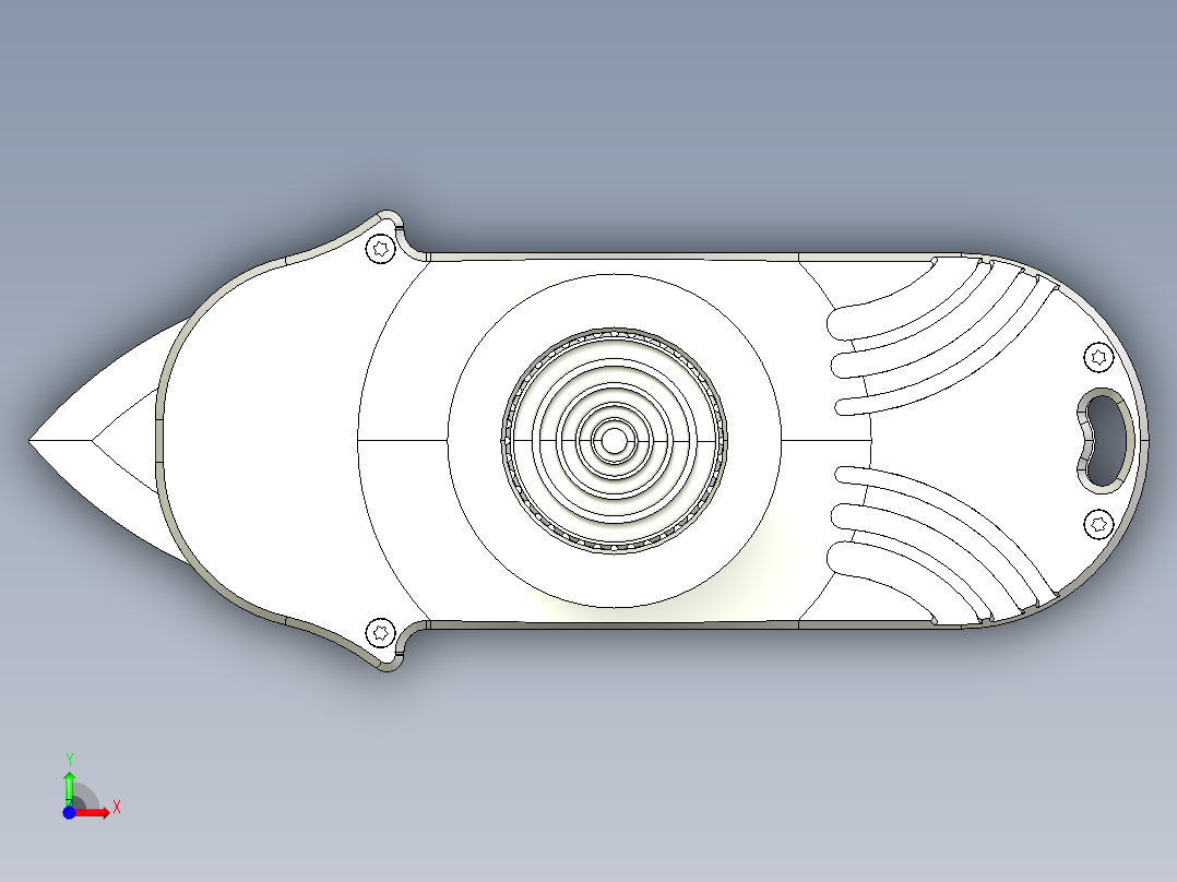 旋转伸缩结构前视图