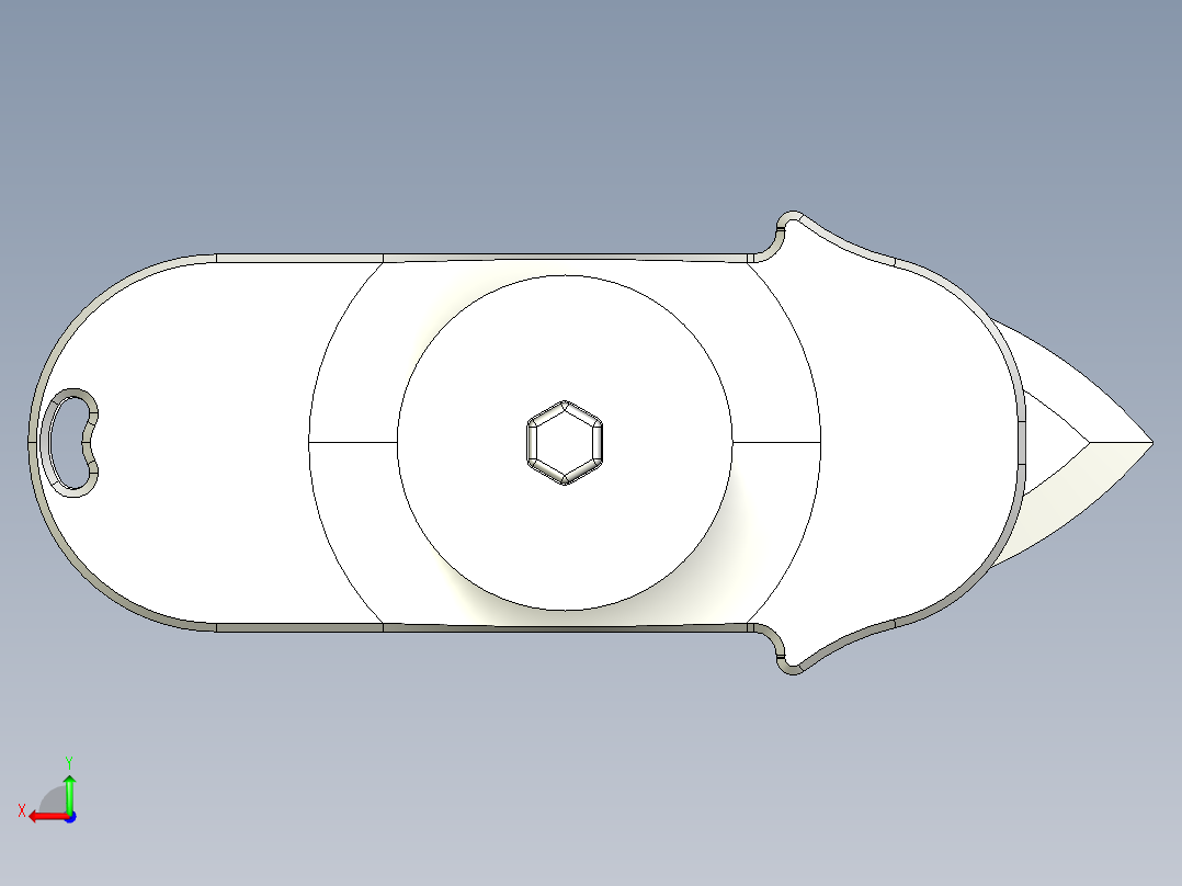 旋转伸缩结构后视图