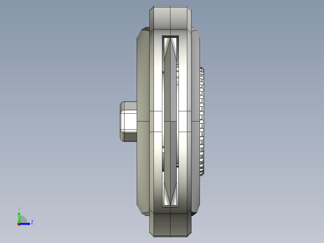 旋转伸缩结构左视图