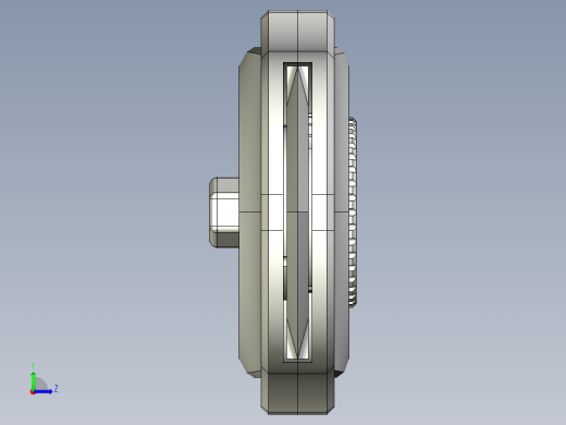 旋转伸缩结构左视缩略图
