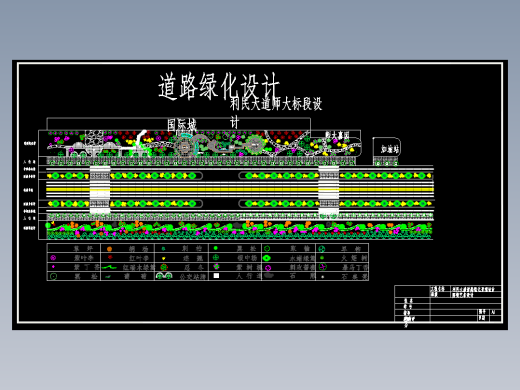 91、利民大道师大标段道路绿化设计1