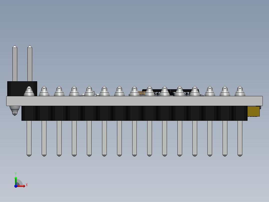 电路板、主板(209)前视图