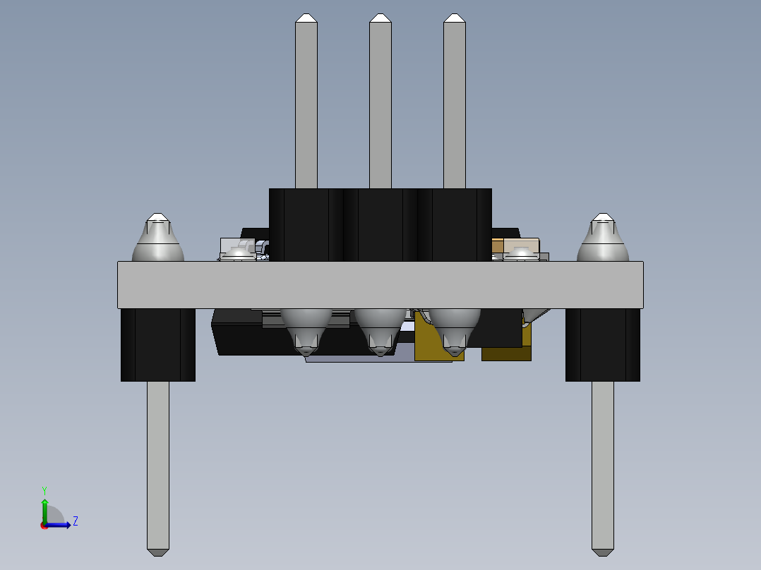 电路板、主板(209)左视图