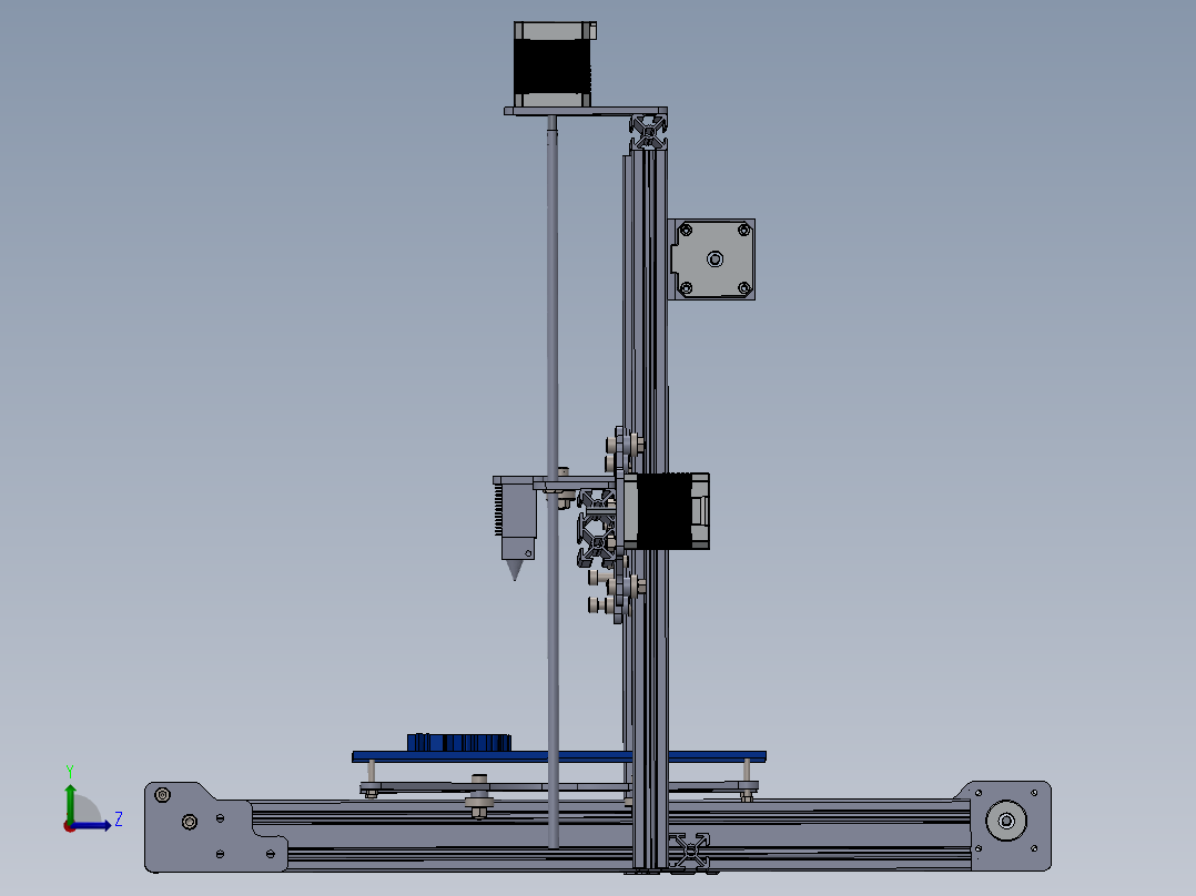 A3003836-XYZ三轴线运动组件左视图