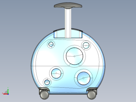 月球系列圆形儿童箱后视缩略图