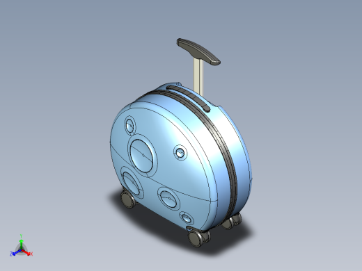 月球系列圆形儿童箱正等轴测缩略图