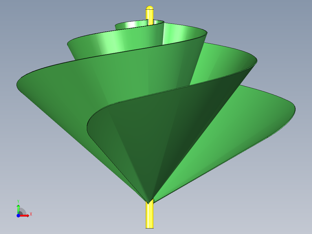 阿基米德螺旋前视图