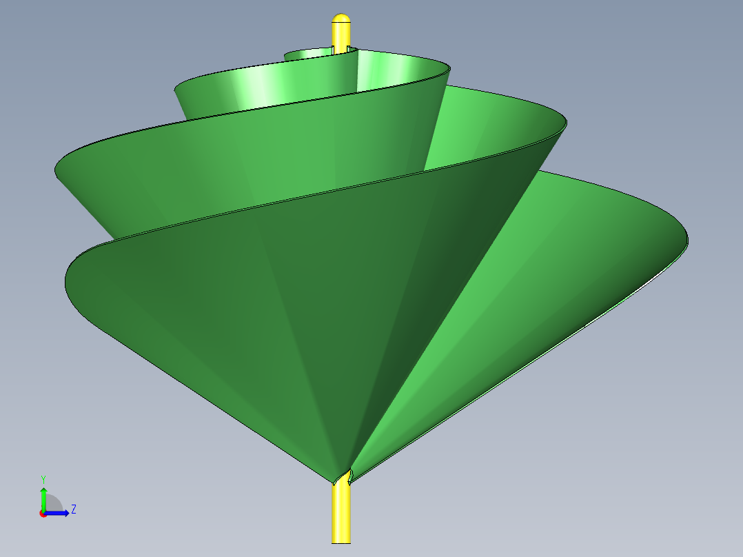 阿基米德螺旋左视图