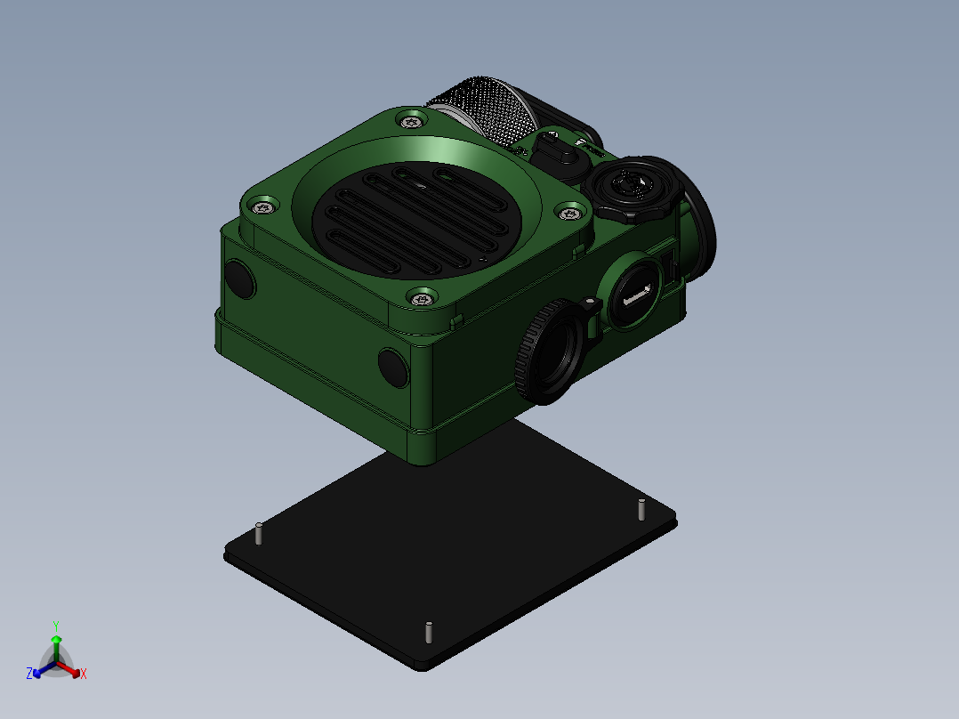 小收音机正等轴测图