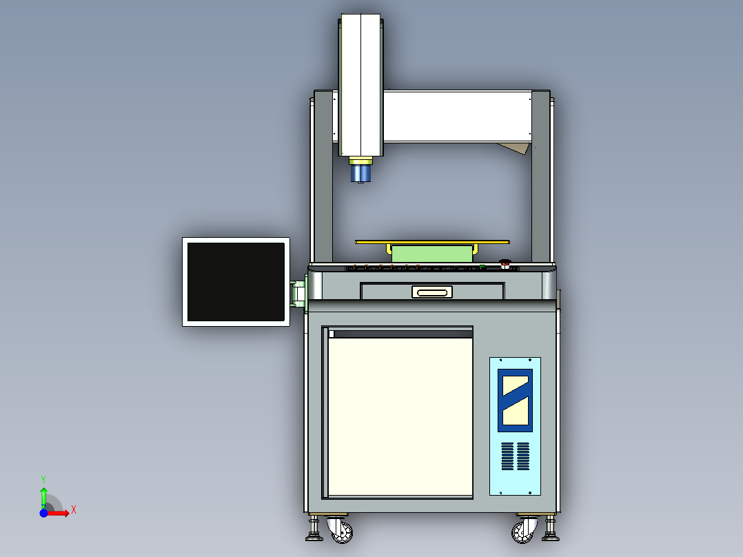 电子产品测试机前视图