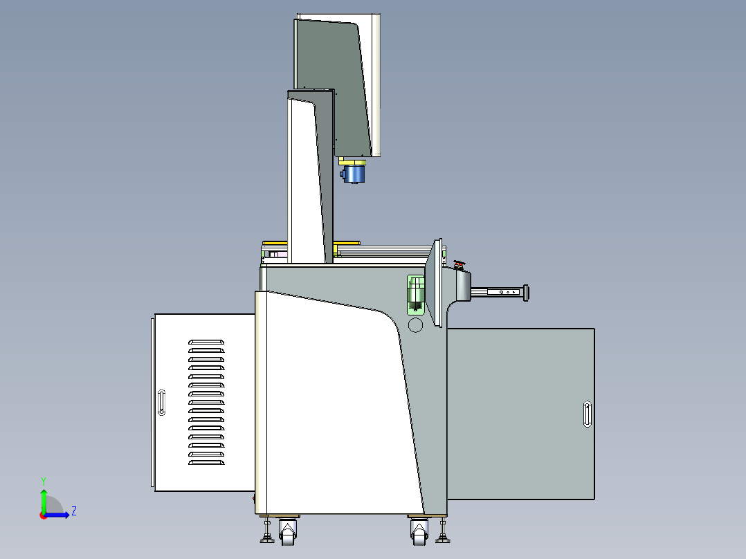 电子产品测试机左视图