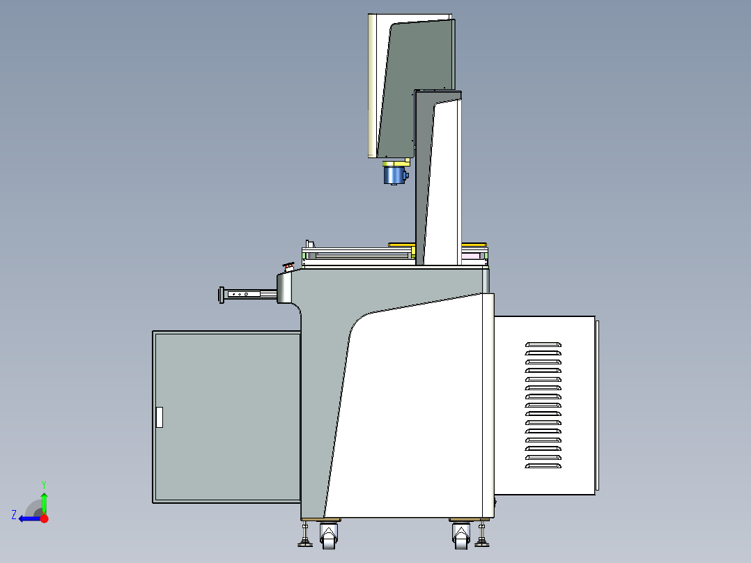 电子产品测试机右视图