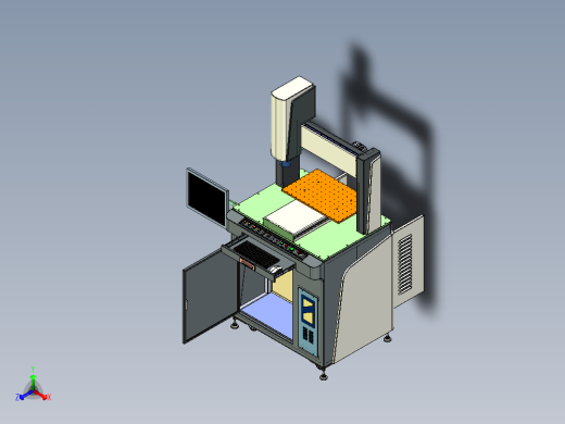 电子产品测试机正等轴测缩略图