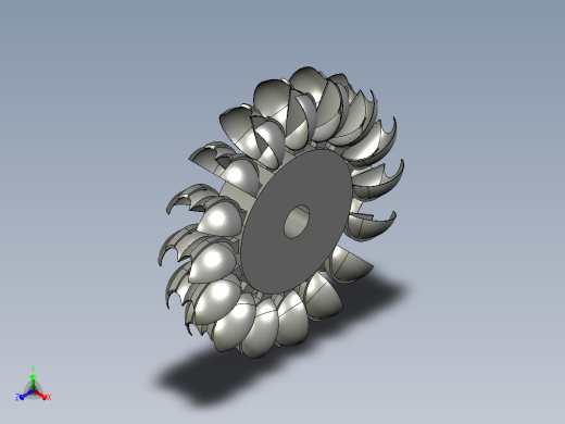实验室型冲击式水轮机叶轮