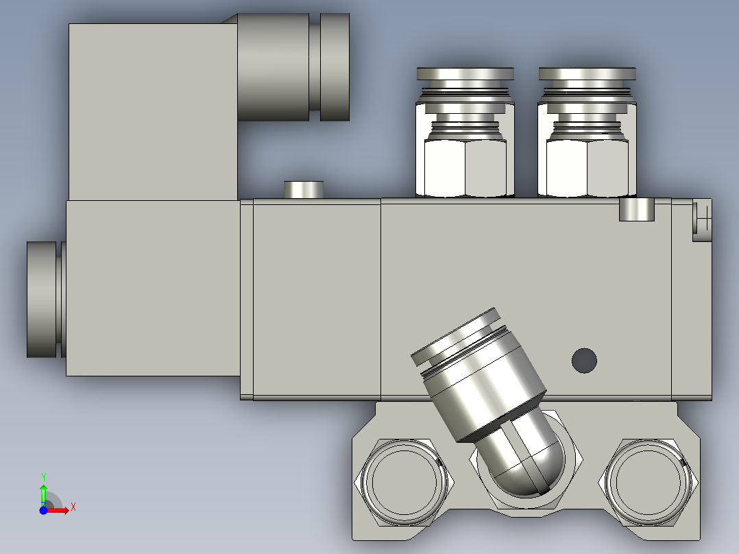 4V2100C电磁阀前视图