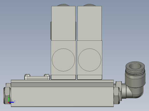 4V2100C电磁阀左视缩略图