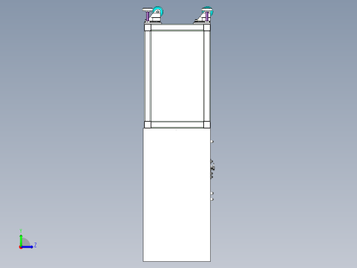 电子产品表面贴标机设计左视缩略图
