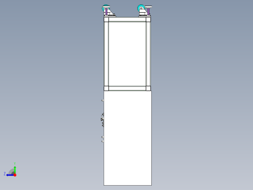 电子产品表面贴标机设计右视缩略图