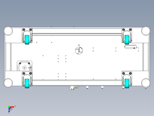 电子产品表面贴标机设计俯视缩略图