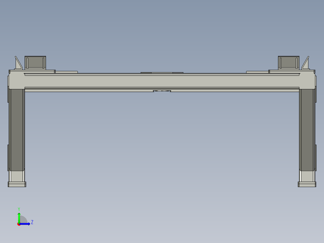 60T重载托盘左视图