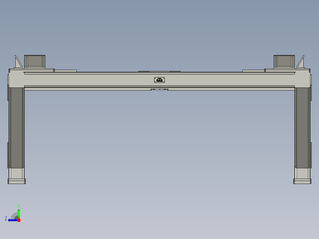 60T重载托盘右视图