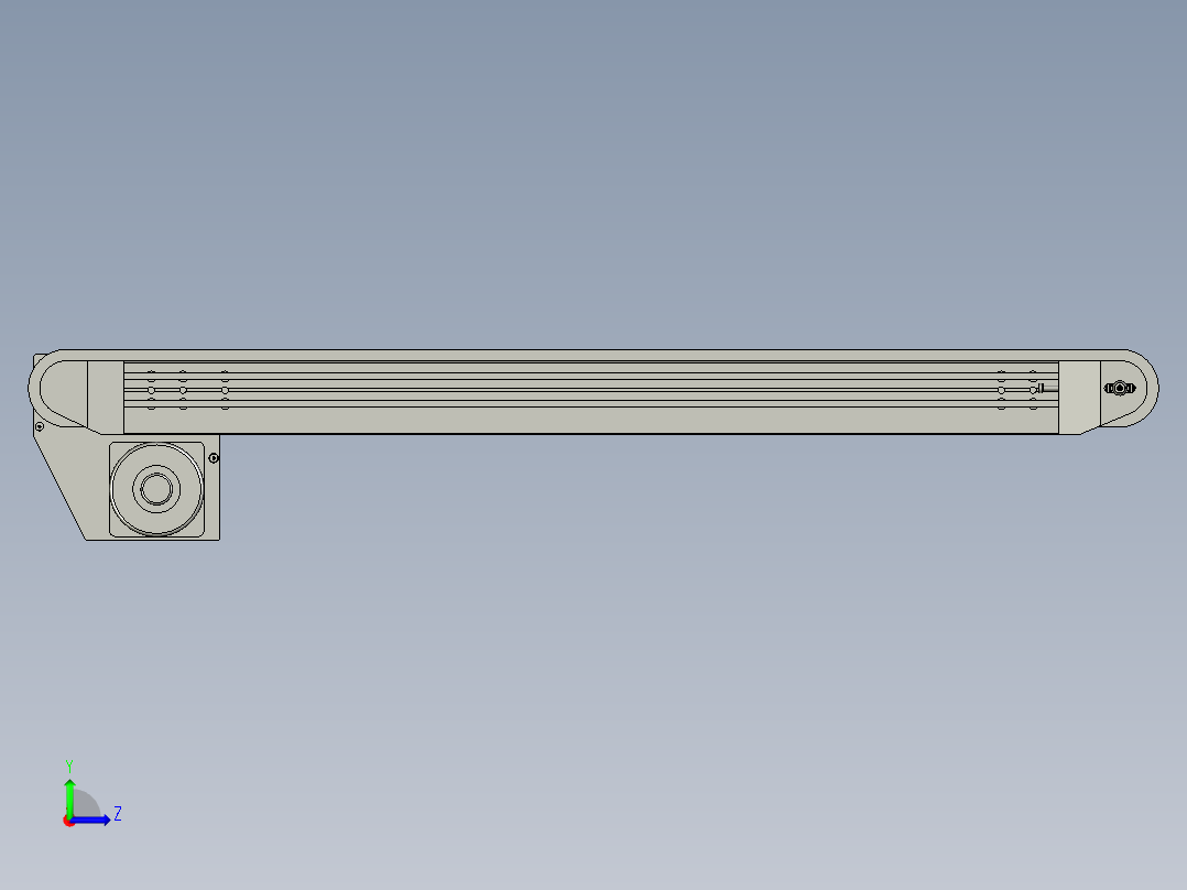 kra01-b200-l1000-40流水线怡合达左视图