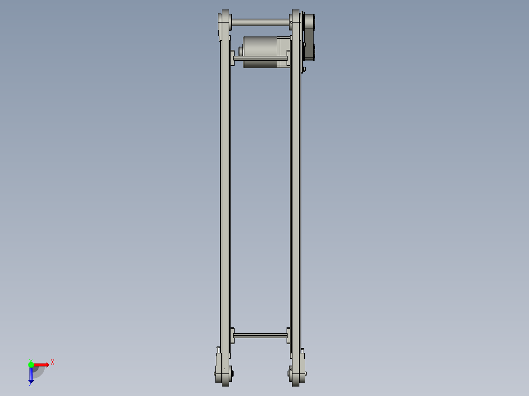 kra01-b200-l1000-40流水线怡合达俯视图