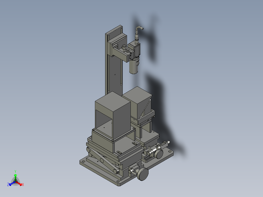 中间ccd正等轴测图