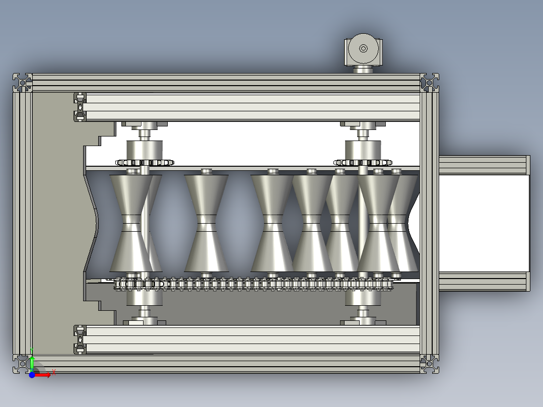 分拣装配体前视图