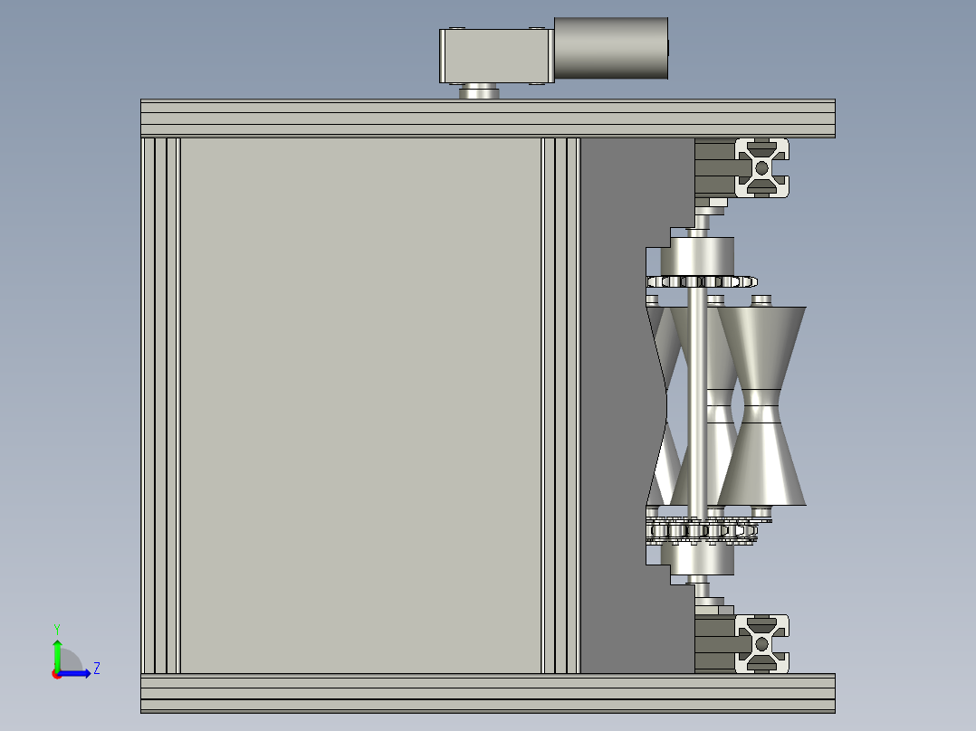分拣装配体左视图