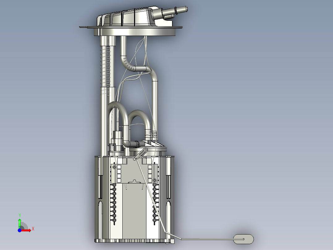 无刷电机式汽车电子燃油泵前视图