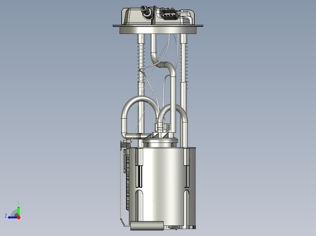 无刷电机式汽车电子燃油泵右视图