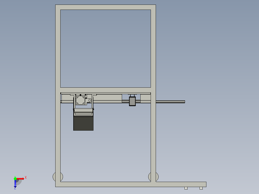 密封条加工用开口设备俯视图