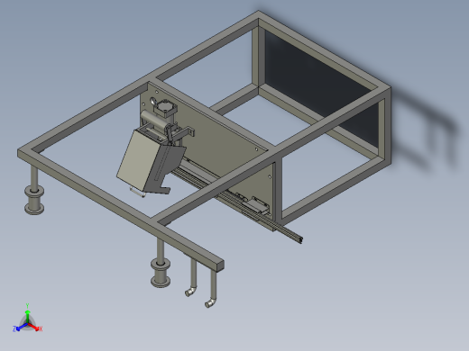 密封条加工用开口设备正等轴测缩略图