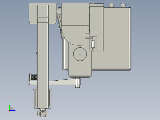 飞机前起落架力矩试验机左视缩略图