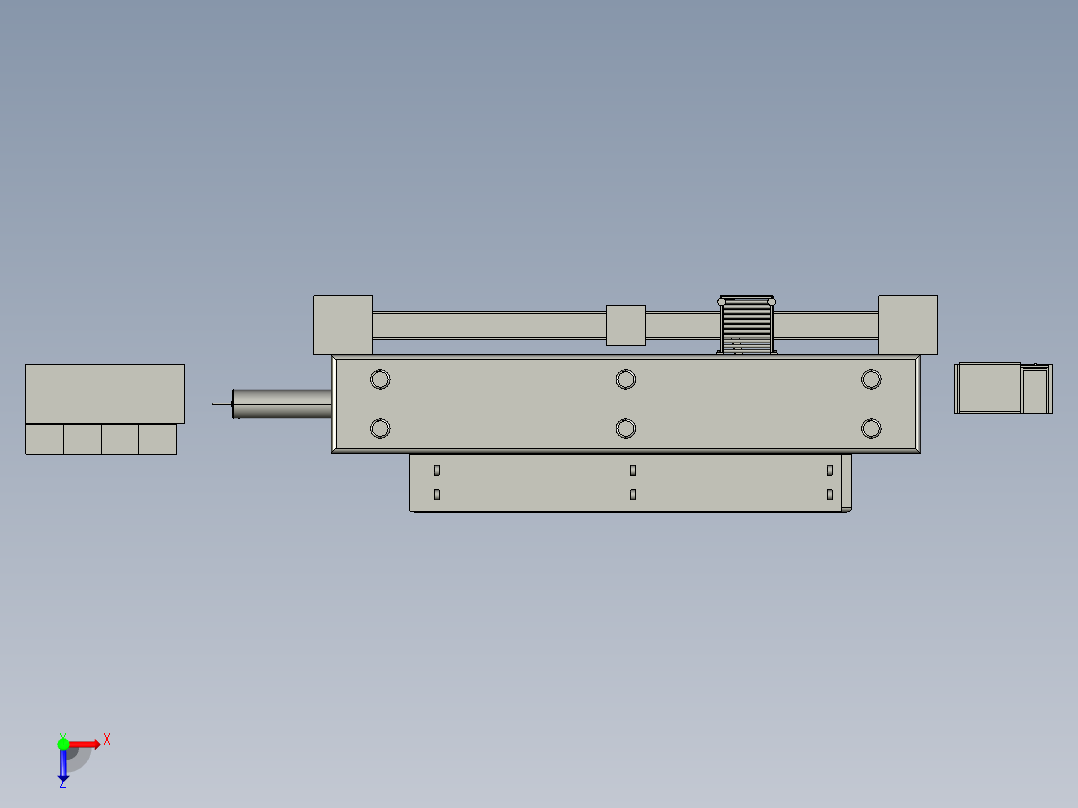飞机前起落架力矩试验机俯视图