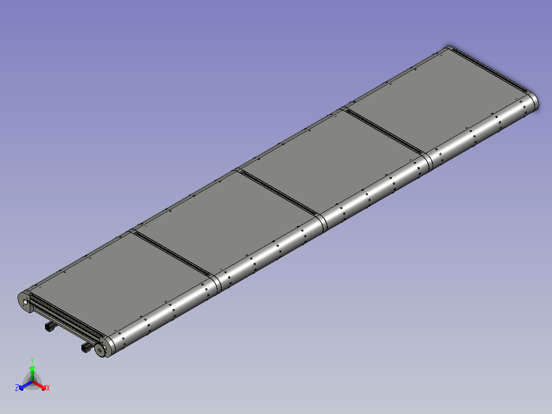 链板输送线装配主视图