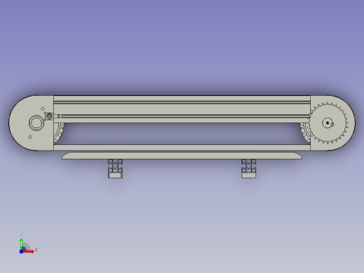 链板输送线装配前视缩略图