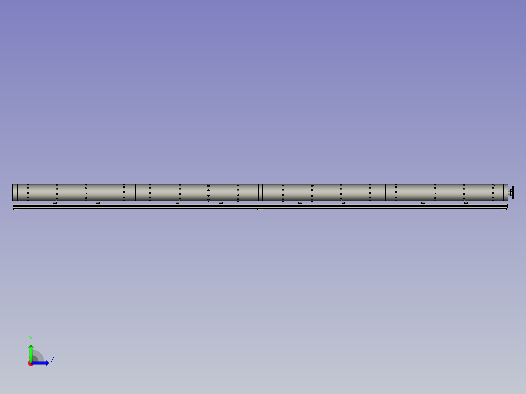 链板输送线装配左视图