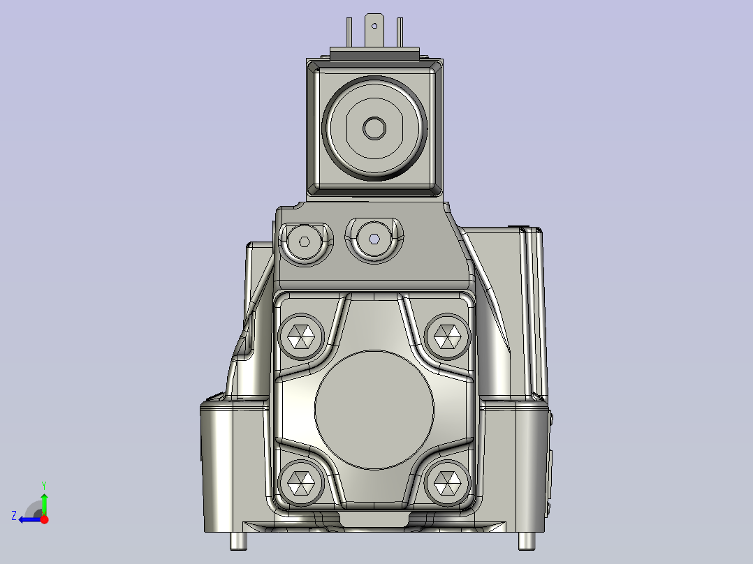 机制双排砖生产设备设计-DPOMManifold-DG5V-8-H-C-M-U-10-DC-ROCK_ASM右视图