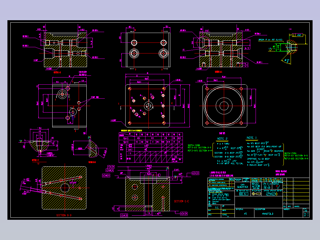 集成双向液压锁阀块图 37097==wb05