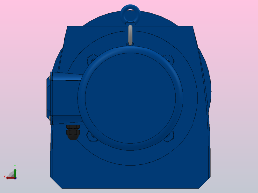 RF87法兰轴伸式安装斜齿轮减速机RF87-Y1.5-4P-90L-M1-0°-Φ300后视缩略图