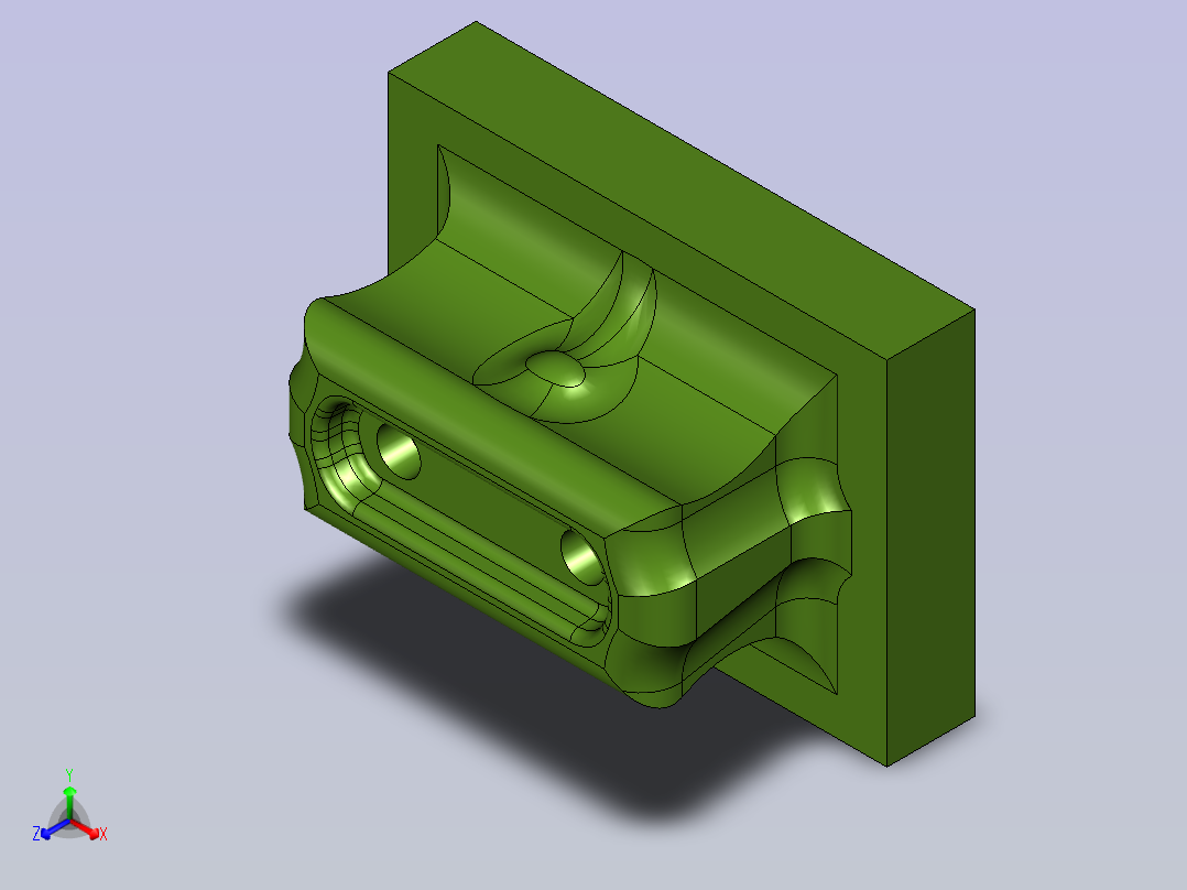 练习倒扣加工密码正等轴测图